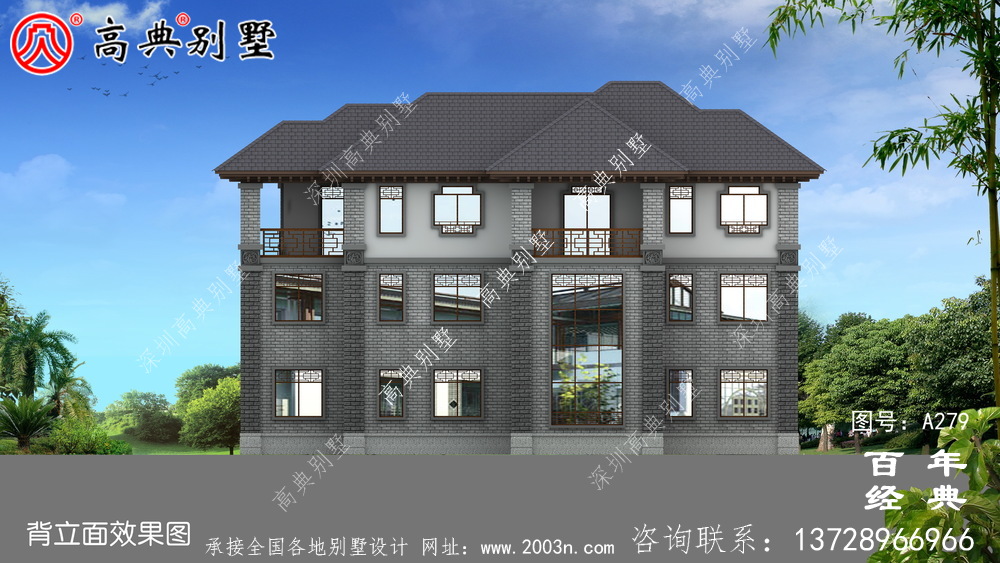農(nóng)村三層帶車庫(kù)自建房設(shè)計(jì)施工圖紙_農(nóng)村房屋設(shè)計(jì)圖