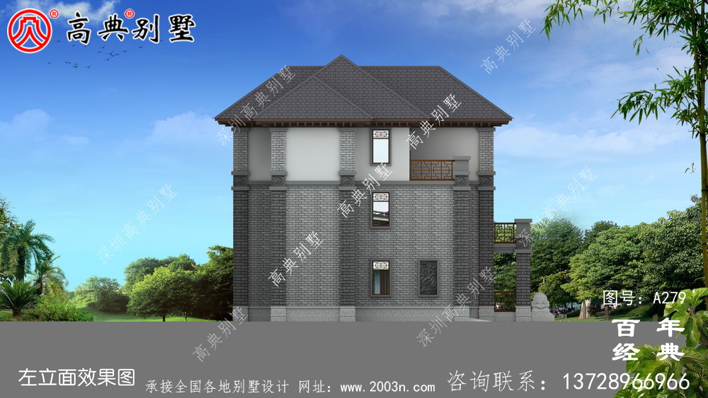 農(nóng)村三層帶車庫(kù)自建房設(shè)計(jì)施工圖紙_農(nóng)村房屋設(shè)計(jì)圖