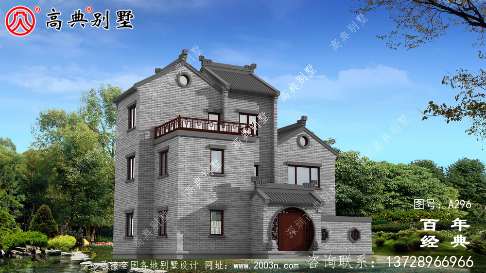 新農(nóng)村建設(shè)三層帶陽(yáng)臺(tái)自建別墅工程圖紙_別墅設(shè)計(jì)圖紙,三層帶陽(yáng)臺(tái)獨(dú)棟別墅