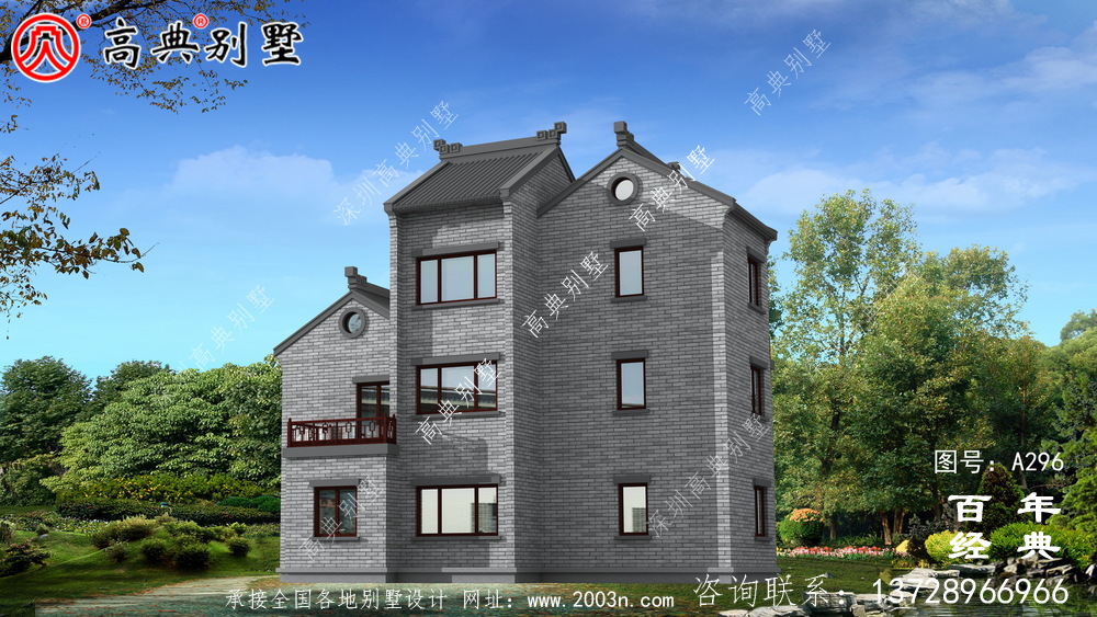 新農(nóng)村建設(shè)三層帶陽(yáng)臺(tái)自建別墅工程圖紙_別墅設(shè)計(jì)圖紙,三層帶陽(yáng)臺(tái)獨(dú)棟別墅