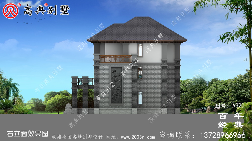 三層帶陽臺車庫大面積別墅設計全套圖紙_別墅設計圖紙,農村房屋設計圖