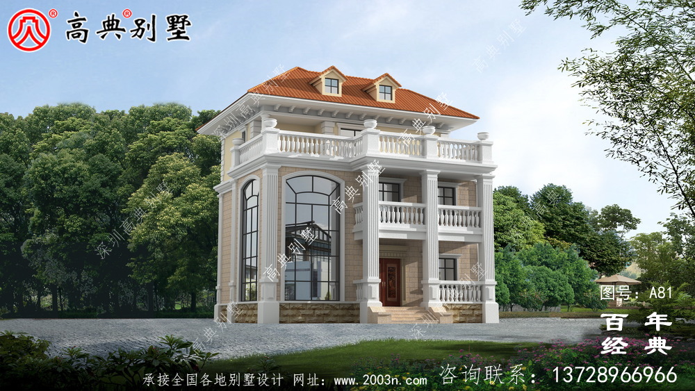 新農(nóng)村三樓別墅設(shè)計(jì)效果圖與施工圖_農(nóng)村房屋圖紙 新農(nóng)村三樓別墅設(shè)計(jì)效果圖與施工圖_農(nóng)村房屋圖紙