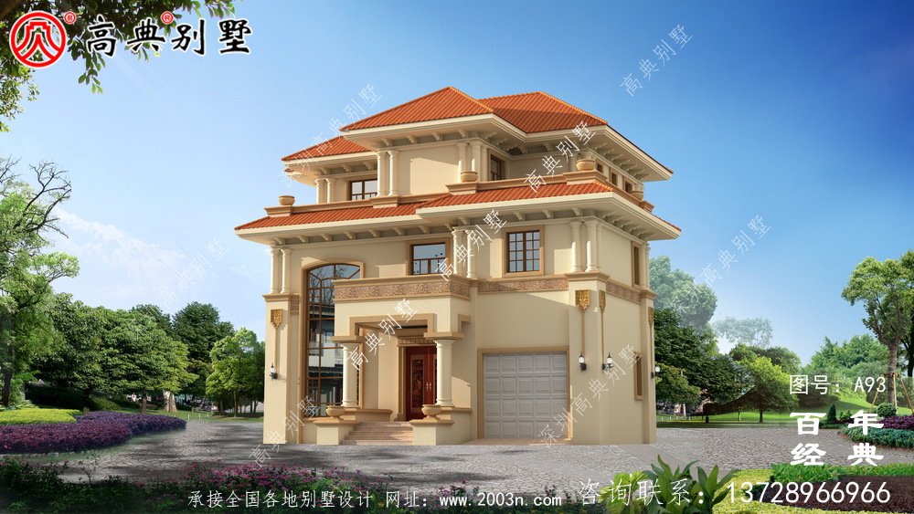 好看的鄉(xiāng)村三層小別墅設(shè)計(jì)圖紙及設(shè)計(jì)效果圖 農(nóng)村自建別墅設(shè)計(jì)圖