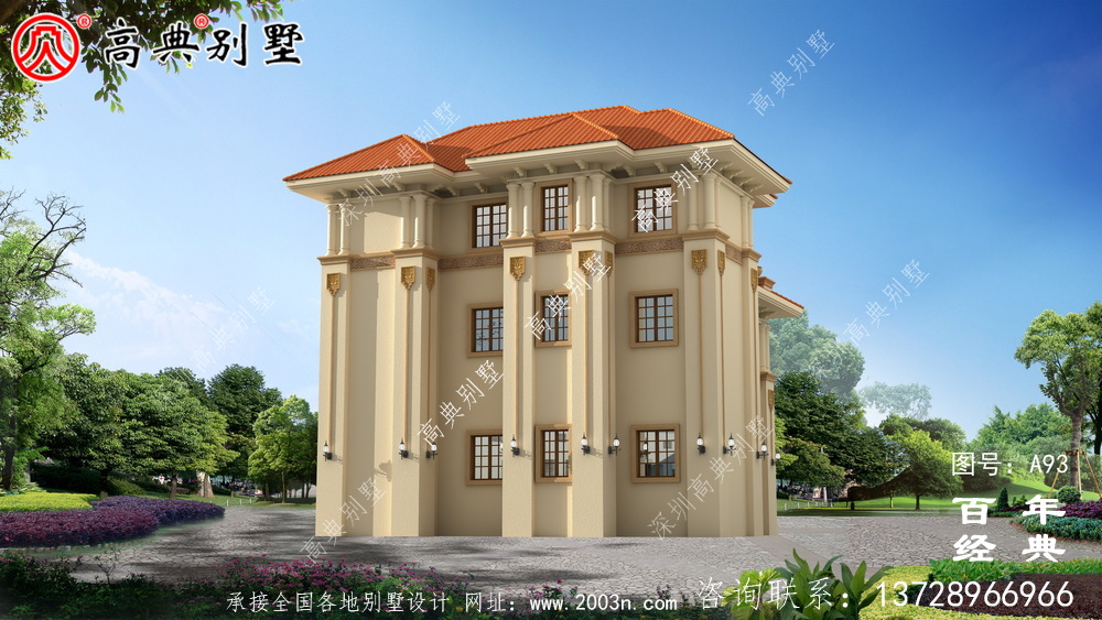 好看的鄉(xiāng)村三層小別墅設(shè)計(jì)圖紙及設(shè)計(jì)效果圖 農(nóng)村自建別墅設(shè)計(jì)圖