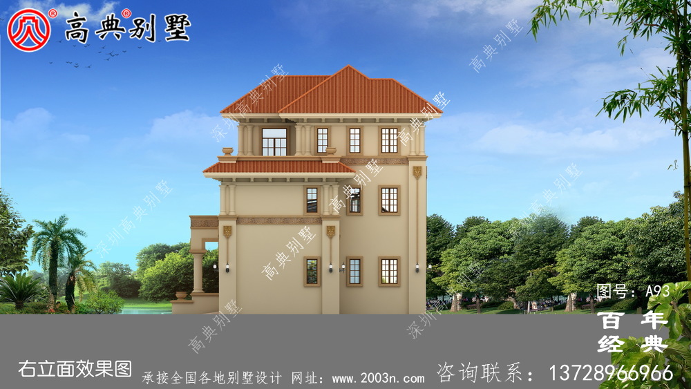 好看的鄉(xiāng)村三層小別墅設(shè)計(jì)圖紙及設(shè)計(jì)效果圖 農(nóng)村自建別墅設(shè)計(jì)圖
