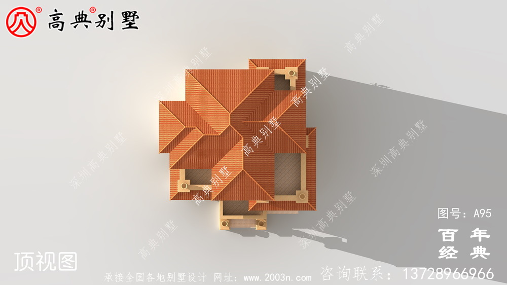 帶陽臺的三層別墅施工圖及效果圖_三層別墅設(shè)計圖