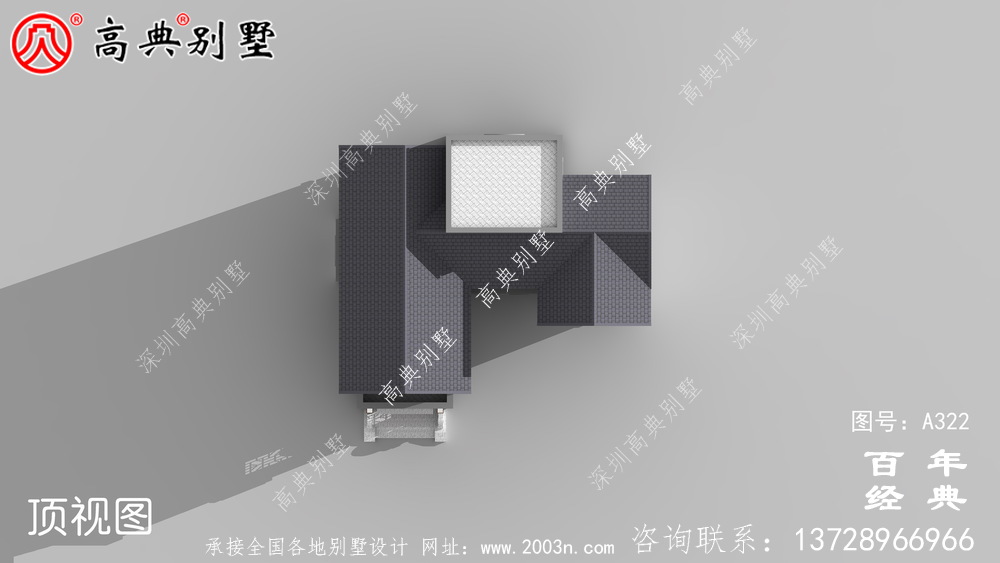鄉村兩層帶陽臺自建房效果圖及施工圖紙_農村房屋設計圖