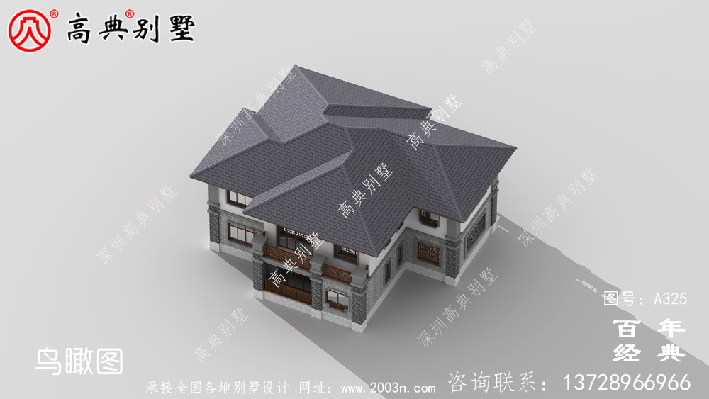 新農村建設帶車庫二層小別墅設計圖紙_別墅設計圖紙,農村房屋設計圖