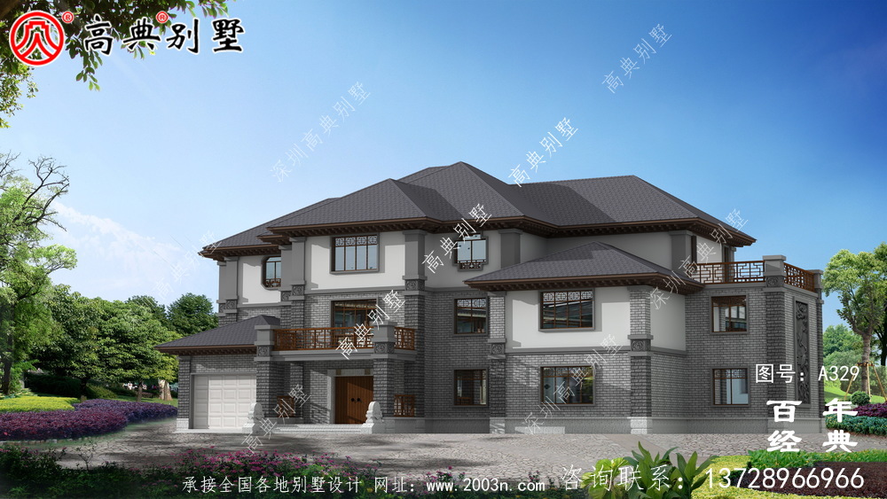 鄉(xiāng)村三層帶露臺建造房屋設(shè)計圖_別墅施工圖,農(nóng)村房屋設(shè)計圖
