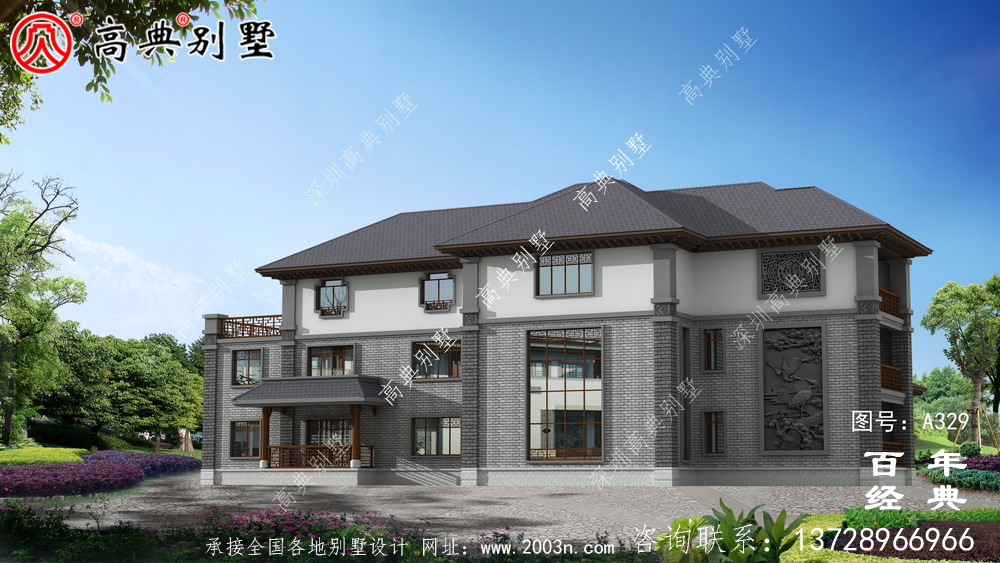 鄉(xiāng)村三層帶露臺建造房屋設(shè)計圖_別墅施工圖,農(nóng)村房屋設(shè)計圖