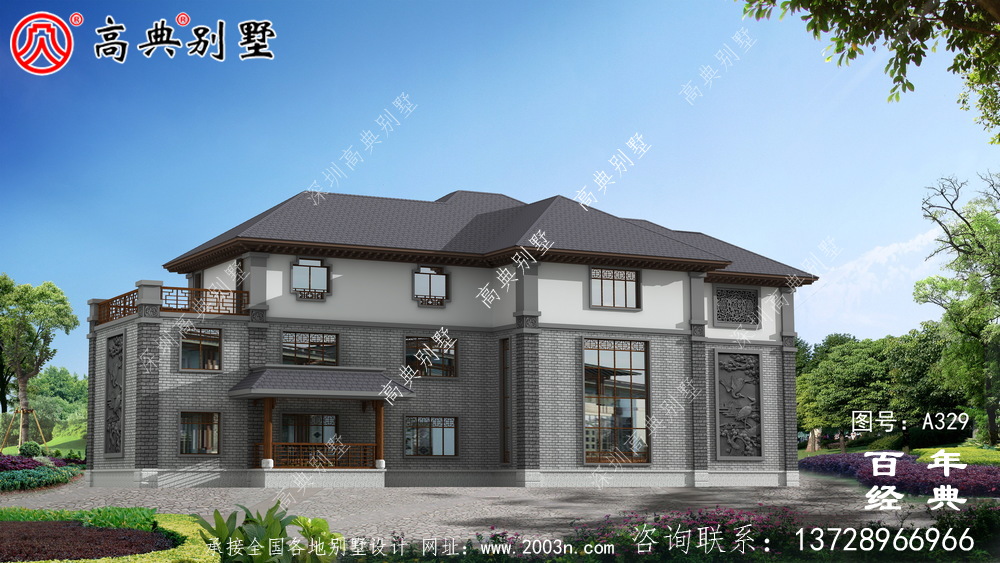 鄉(xiāng)村三層帶露臺建造房屋設(shè)計圖_別墅施工圖,農(nóng)村房屋設(shè)計圖