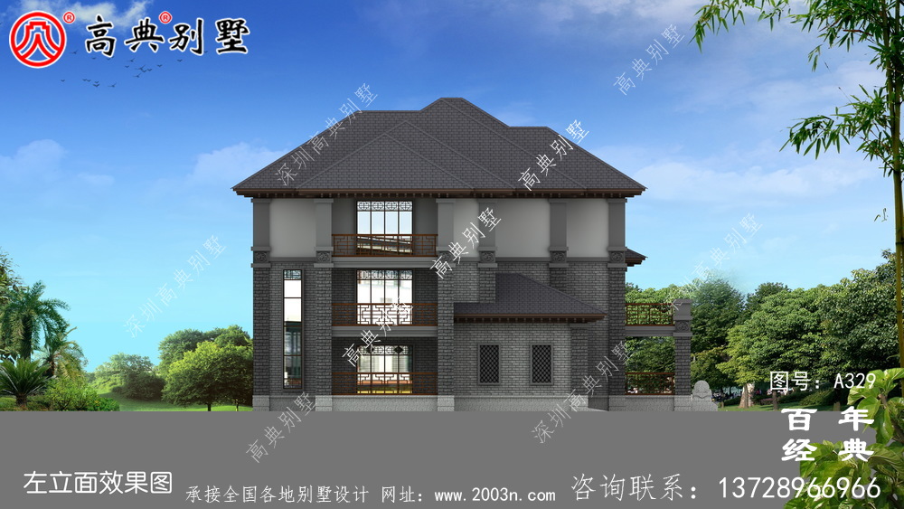 鄉(xiāng)村三層帶露臺建造房屋設(shè)計圖_別墅施工圖,農(nóng)村房屋設(shè)計圖