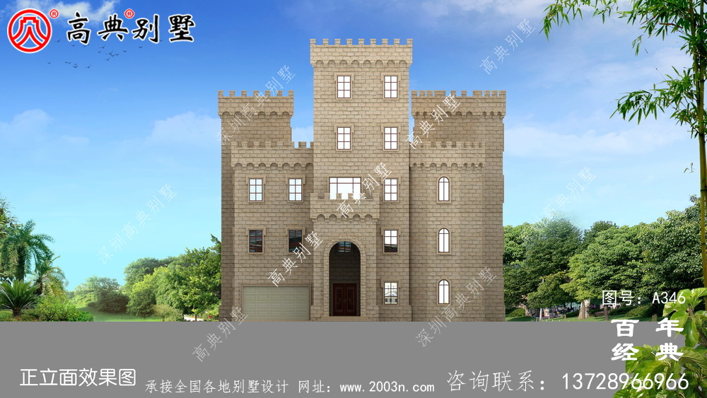 五層帶車庫(kù)平頂屋自建房屋設(shè)計(jì)圖_別墅設(shè)計(jì)圖紙,農(nóng)村房屋設(shè)計(jì)圖