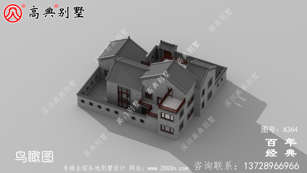二層帶閣樓車庫別墅設計全套圖紙效果圖_別墅設計圖紙,農(nóng)村房屋設計圖