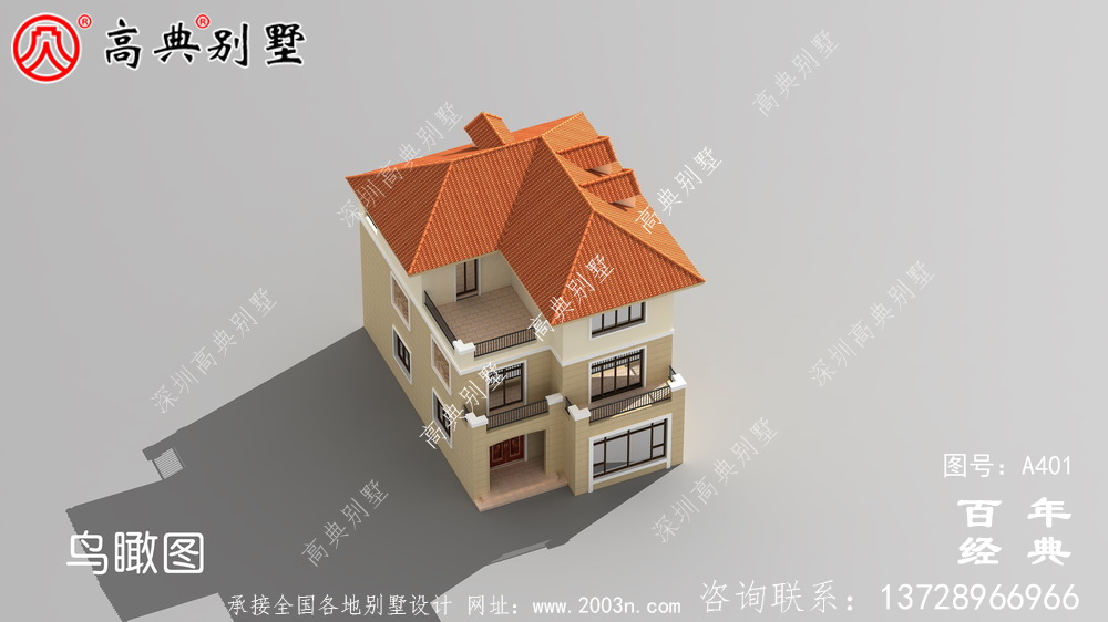 時尚三層別墅設計圖紙_別墅設計圖紙,農村房屋設計圖