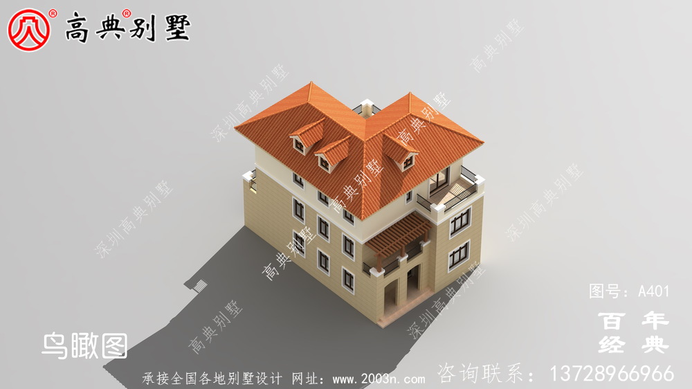 時尚三層別墅設計圖紙_別墅設計圖紙,農村房屋設計圖