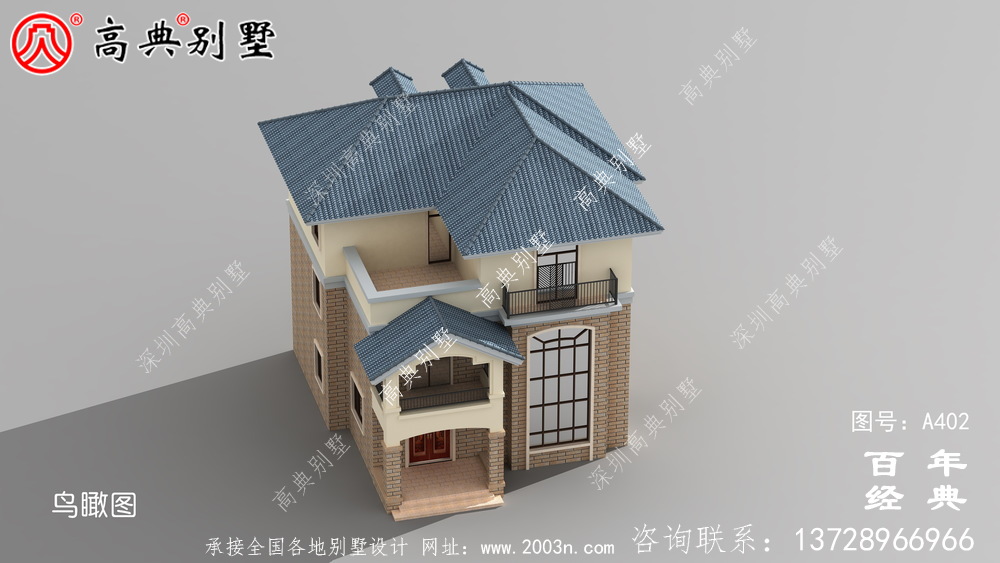 全套新農村別墅三樓設計圖紙_別墅設計圖紙、農村住宅設計圖紙