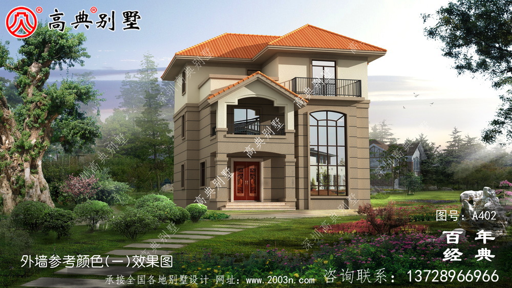 全套新農村別墅三樓設計圖紙_別墅設計圖紙、農村住宅設計圖紙
