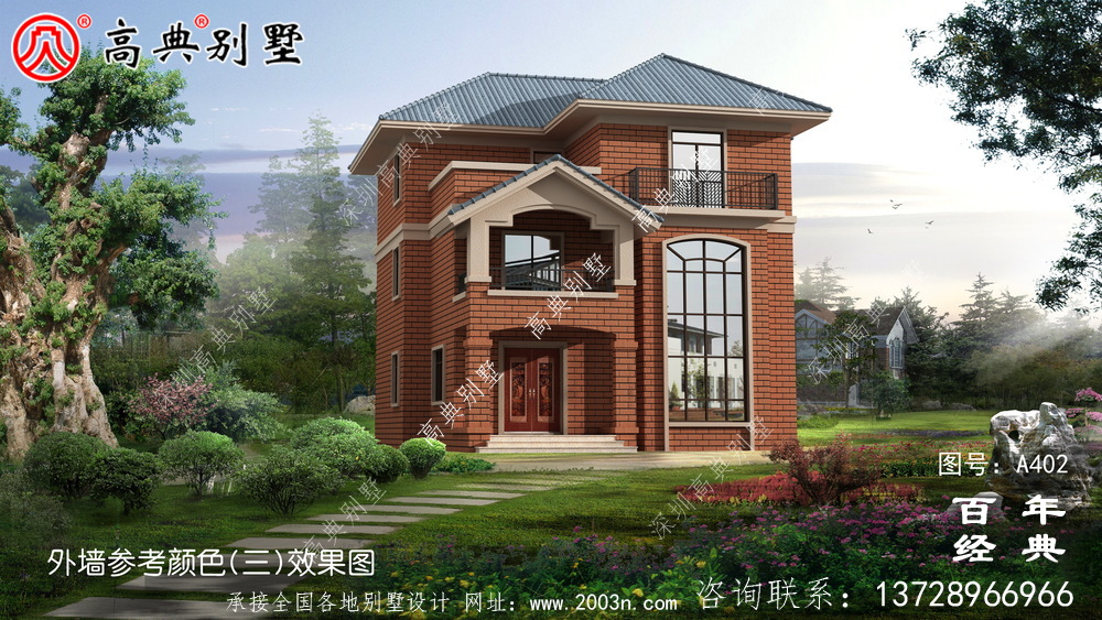 全套新農村別墅三樓設計圖紙_別墅設計圖紙、農村住宅設計圖紙