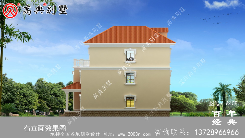 農(nóng)村三層實(shí)用帶露臺(tái)車庫住宅設(shè)計(jì)圖紙及效果圖_別墅設(shè)計(jì)圖紙、農(nóng)村住宅設(shè)計(jì)圖紙