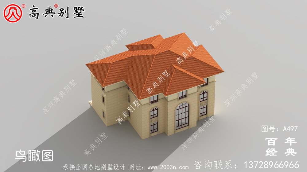 三層帶露臺農村住宅圖紙_別墅設計圖紙,新農村別墅,農村自建房設計