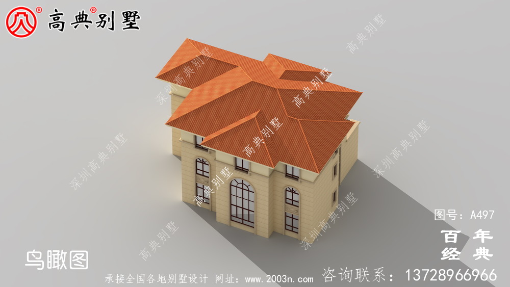 三層帶露臺農村住宅圖紙_別墅設計圖紙,新農村別墅,農村自建房設計