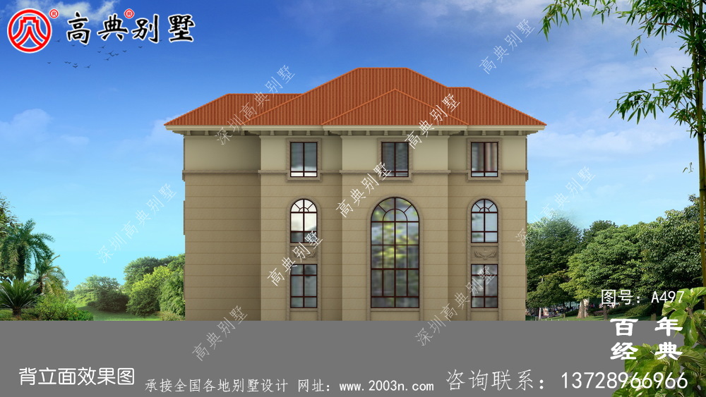 三層帶露臺農村住宅圖紙_別墅設計圖紙,新農村別墅,農村自建房設計