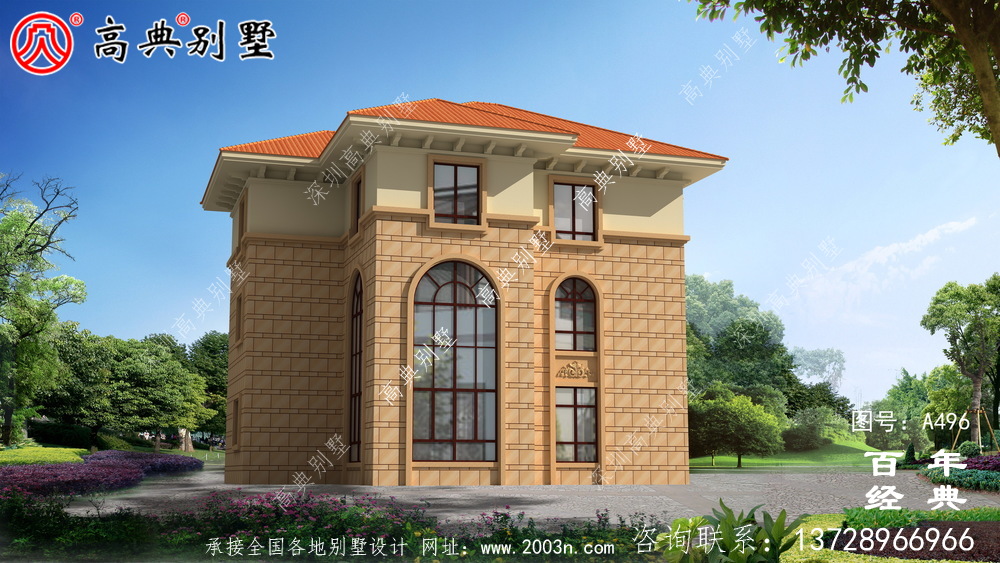 農(nóng)村三層帶車庫住宅設(shè)計(jì)圖_別墅設(shè)計(jì)圖紙,新農(nóng)村別墅,農(nóng)村自建房設(shè)計(jì)