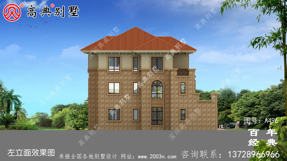 農(nóng)村三層帶車庫住宅設(shè)計(jì)圖_別墅設(shè)計(jì)圖紙,新農(nóng)村別墅,農(nóng)村自建房設(shè)計(jì)