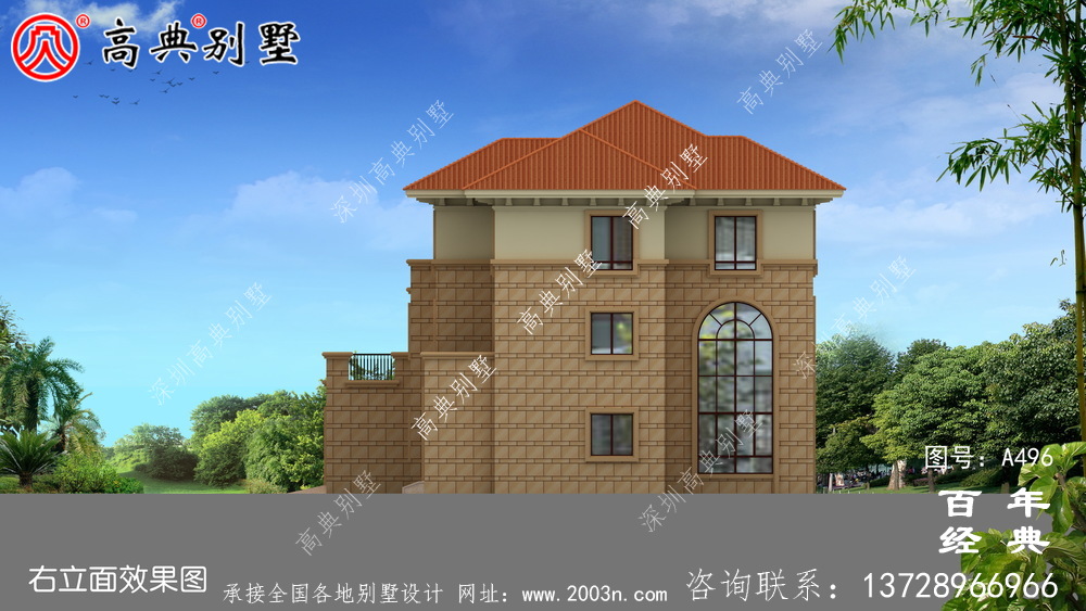 農(nóng)村三層帶車庫住宅設(shè)計(jì)圖_別墅設(shè)計(jì)圖紙,新農(nóng)村別墅,農(nóng)村自建房設(shè)計(jì)