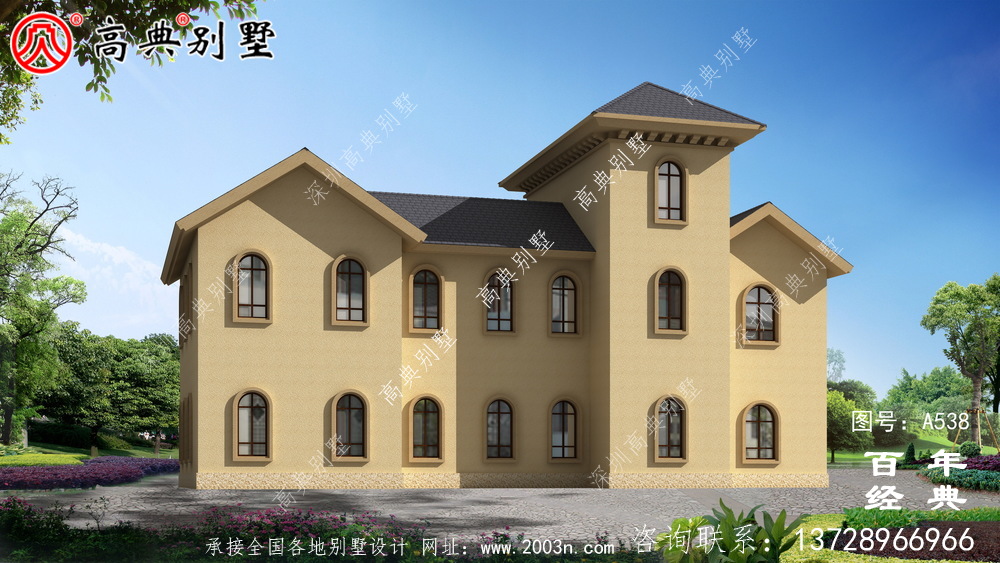 豪華漂亮的別墅設計圖紙全套_別墅設計圖紙,新農村別墅,農村自建房設計