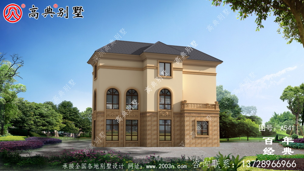 三層帶車庫(kù)新農(nóng)村住宅設(shè)計(jì)圖紙_別墅設(shè)計(jì)圖紙,新農(nóng)村別墅施工圖
