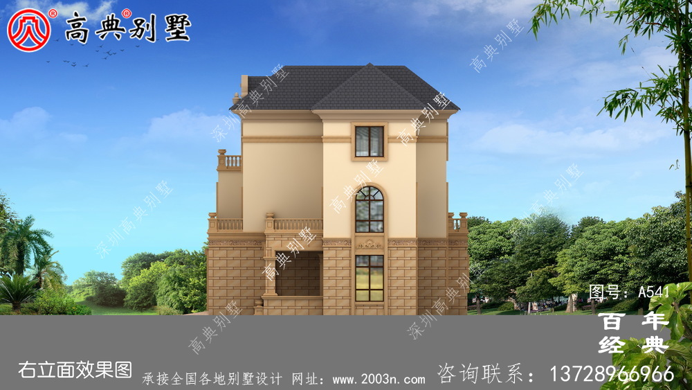 三層帶車庫(kù)新農(nóng)村住宅設(shè)計(jì)圖紙_別墅設(shè)計(jì)圖紙,新農(nóng)村別墅施工圖