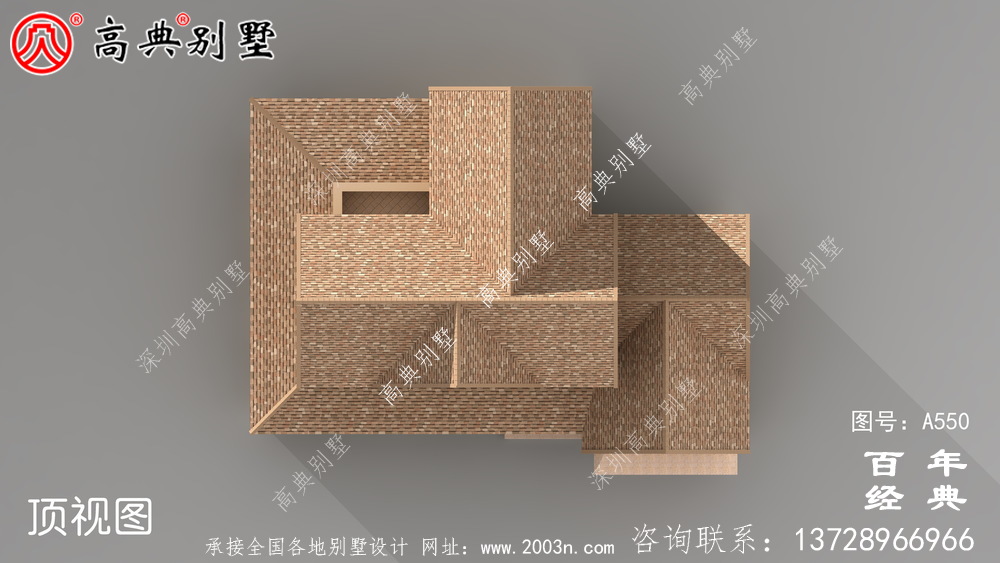 歐式兩層別墅施工圖效果圖_別墅設計圖紙,新農村別墅,農村自建房設計