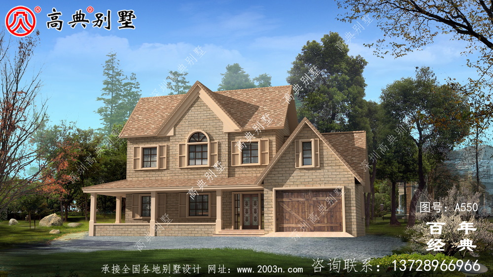 歐式兩層別墅施工圖效果圖_別墅設計圖紙,新農村別墅,農村自建房設計 歐式兩層別墅施工圖效果圖_別墅設計圖紙,新農村別墅,農村自建房設計