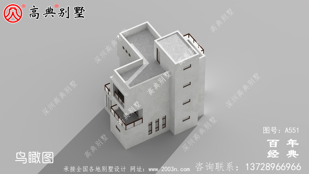 三層現代式別墅設計_別墅設計圖紙,新農村別墅,農村自建房設計