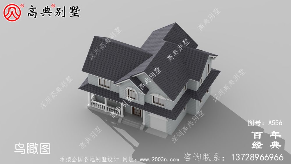 兩層別墅施工圖帶效果圖_別墅設(shè)計圖紙,新農(nóng)村別墅,農(nóng)村自建房設(shè)計