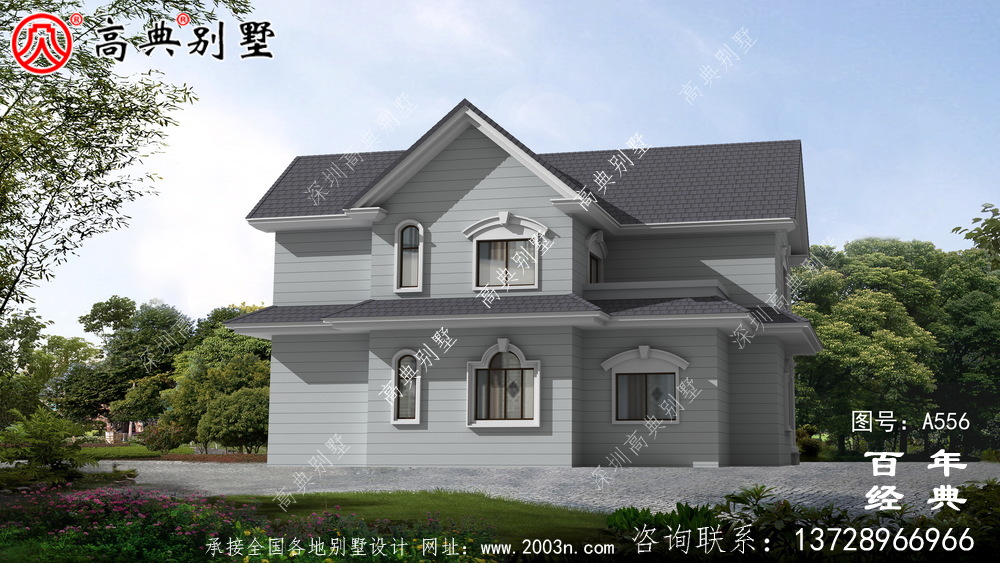 兩層別墅施工圖帶效果圖_別墅設(shè)計圖紙,新農(nóng)村別墅,農(nóng)村自建房設(shè)計