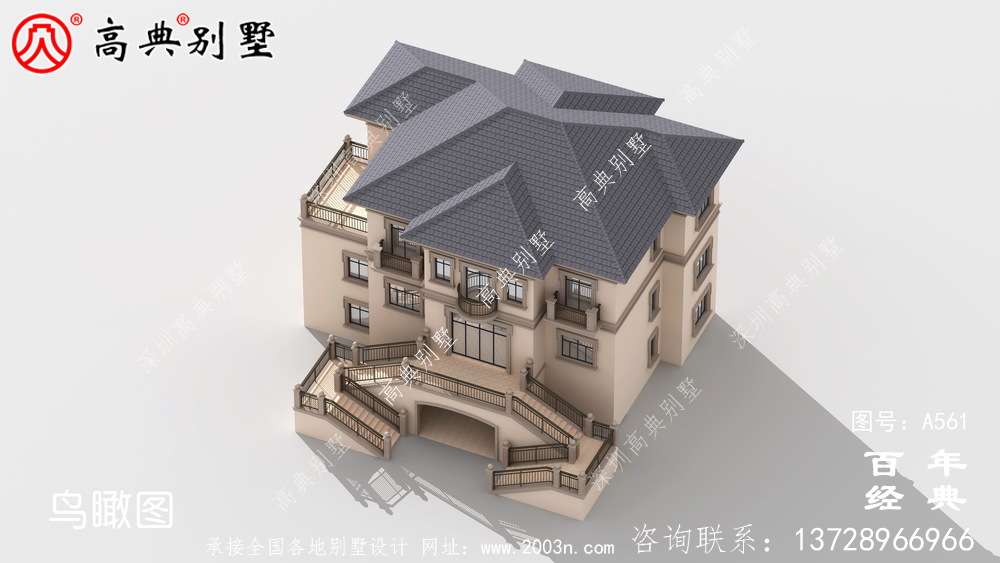 三層別墅效果圖及施工圖紙_別墅設計圖紙,新農村別墅,農村自建別墅設計方案