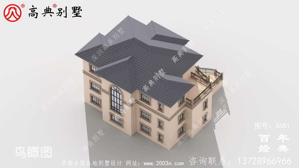 三層別墅效果圖及施工圖紙_別墅設計圖紙,新農村別墅,農村自建別墅設計方案