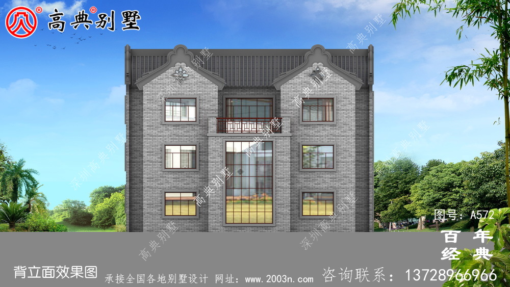美麗的三層帶車庫(kù)別墅圖紙_別墅設(shè)計(jì)圖紙,新農(nóng)村別墅,農(nóng)村自建設(shè)計(jì)