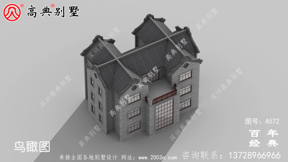 美麗的三層帶車庫(kù)別墅圖紙_別墅設(shè)計(jì)圖紙,新農(nóng)村別墅,農(nóng)村自建設(shè)計(jì)