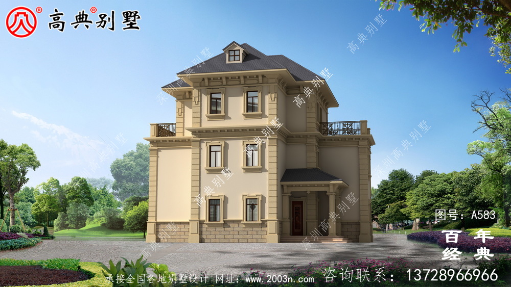 三層農(nóng)村現(xiàn)代別墅_別墅設(shè)計圖紙,新農(nóng)村別墅,農(nóng)村自建房設(shè)計