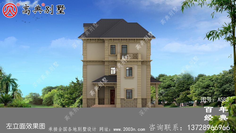 三層農(nóng)村現(xiàn)代別墅_別墅設(shè)計圖紙,新農(nóng)村別墅,農(nóng)村自建房設(shè)計