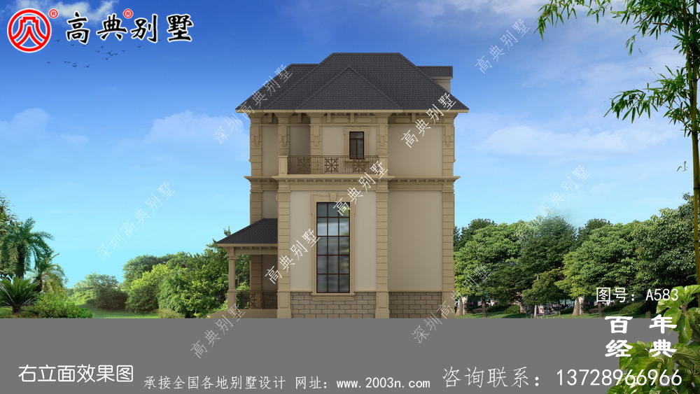 三層農(nóng)村現(xiàn)代別墅_別墅設(shè)計圖紙,新農(nóng)村別墅,農(nóng)村自建房設(shè)計
