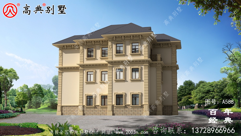 三層框架結構別墅設計圖紙_別墅設計圖紙,新農村別墅,農村自建設計