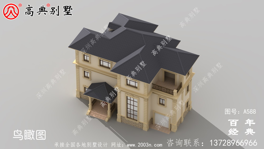 三層框架結構別墅設計圖紙_別墅設計圖紙,新農村別墅,農村自建設計