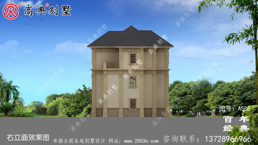 三層框架結構別墅設計圖紙_別墅設計圖紙,新農村別墅,農村自建設計