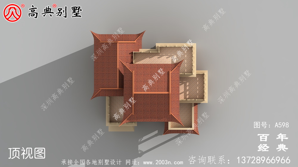 新農村四層中式住宅推薦方案_別墅設計圖紙,新農村別墅,農村自建房設計