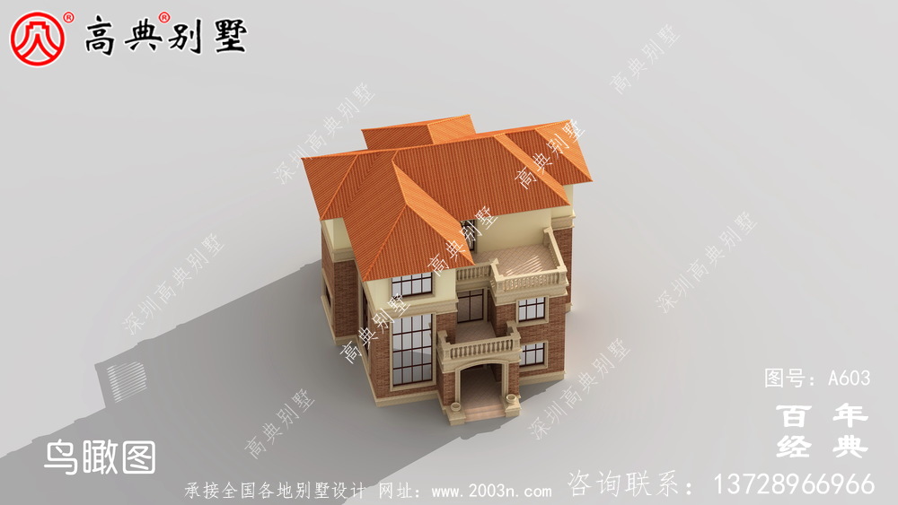 新農村三層帶陽臺住宅推薦方案_別墅設計圖紙,新農村別墅,農村自建房設計